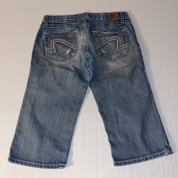 BKE Stella Women’s Size 30 Blue Distressed Jean Shorts - Picture 2 of 14